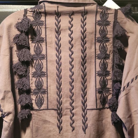 ZARA Rustic Jacket with Pompoms - Picture 5 of 7